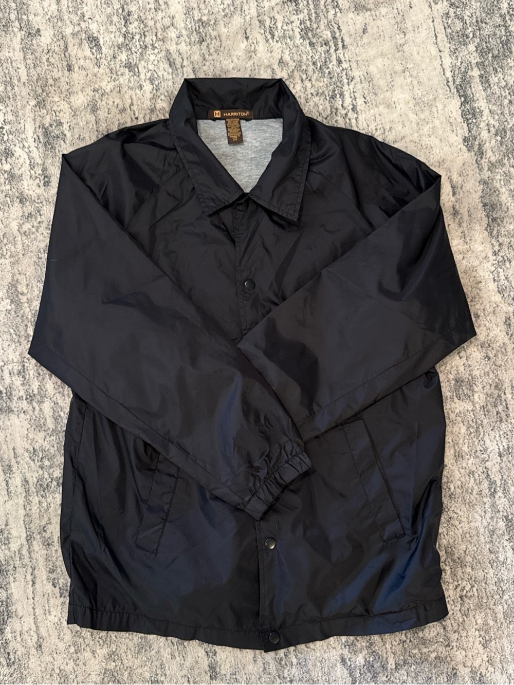 Harrison Men's Black Windbreaker Jacket